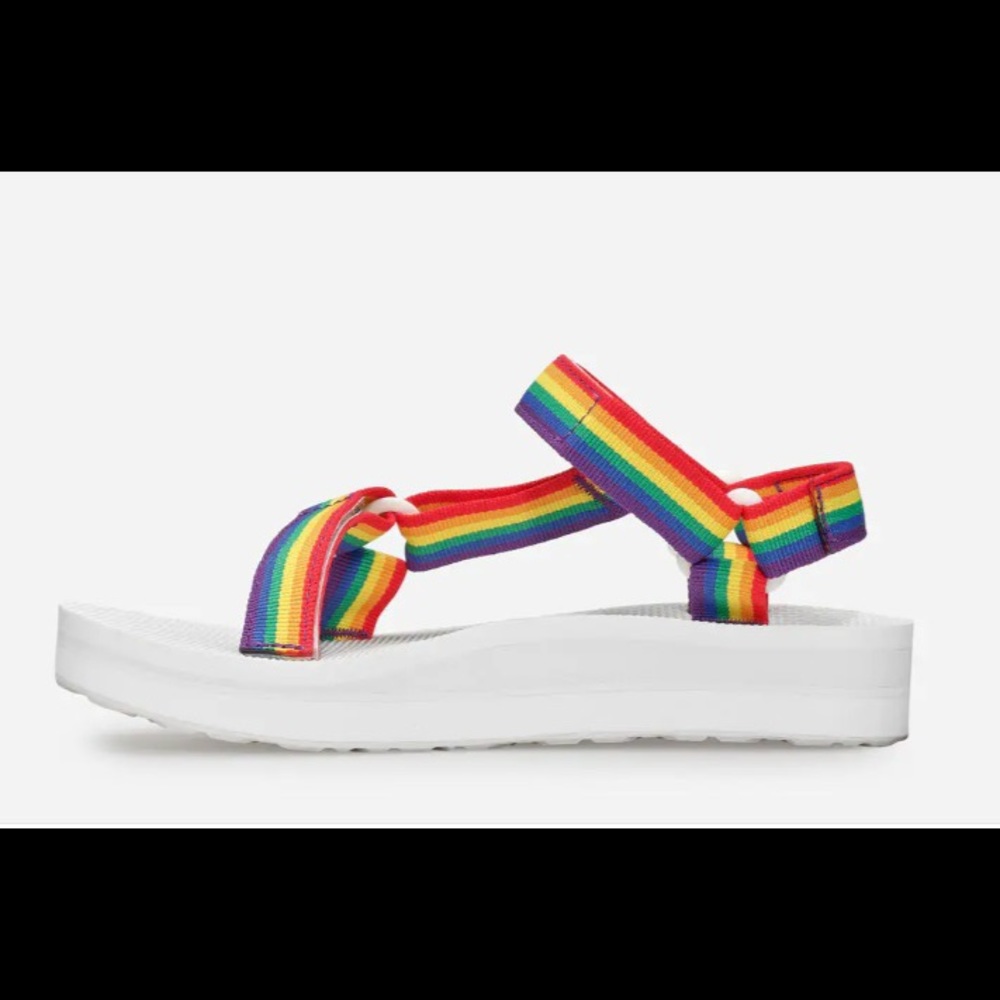 Teva Midform Universal Unisex Rainbow Pride Sandal - Picture 3 of 6